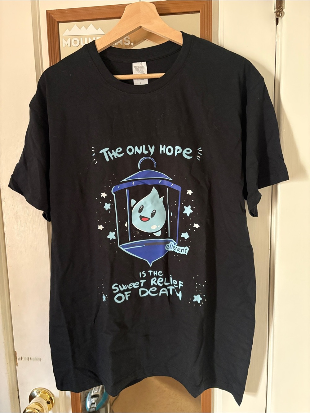 Black 'The Only Hope' Graphic T‑Shirt
